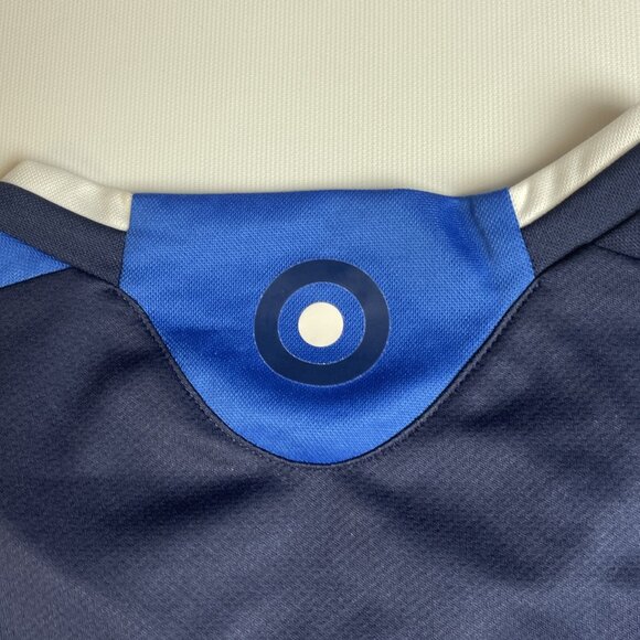 Puma Italia FIGC Soccer Jersey Men Large Blue Stripes Dry Cell Italy - Picture 12 of 12